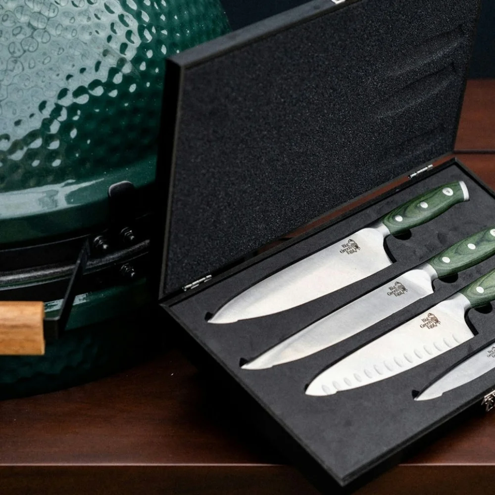 Big Green Egg 4 piece Knife Set in Gift Box